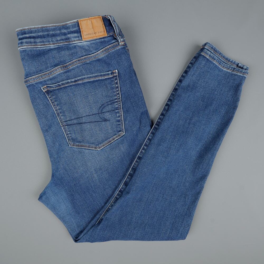 American Eagle Womens 18 Regular High Rise Jeggins Jeans Next Level Stretch AEO